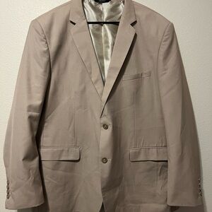Capitano Uomo Men’s Blazer Jacket Size 48R Beige Made In Italy